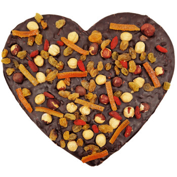 Méga tablette cœur chocolat noir Jadis et Gourmande