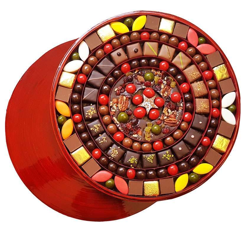 Boite Chocolats Noël Coffret Luxe Chocolats Taille 6 7151