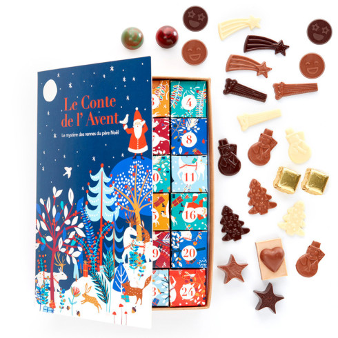 Calendrier Conte de Noël / Calendriers de l'Avent chocolatier