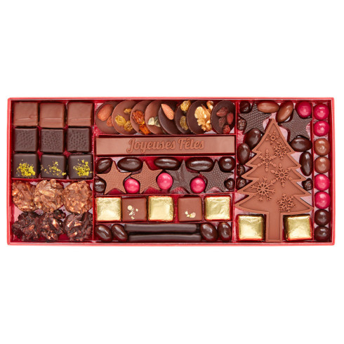 Boite chocolat cadeau Noël T4 / Boites de chocolats de Noël