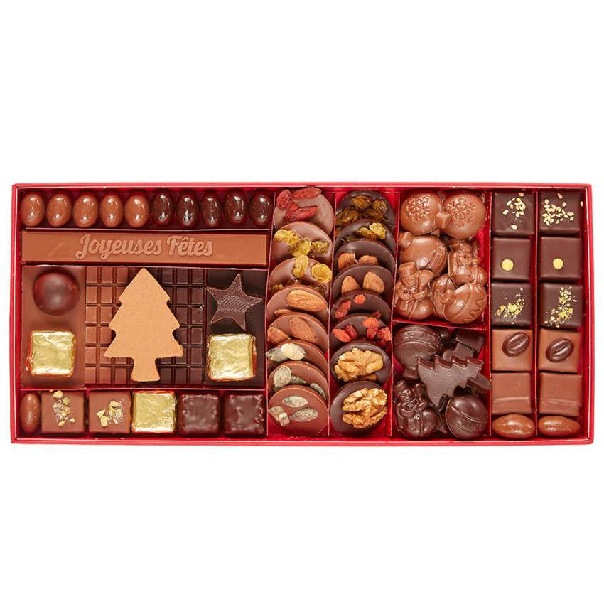 Boîte de chocolat publicitaire - Cadeaux d'affaires pour Noël - CADOETIK