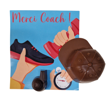 Sachet Merci coach chocolat noir Jadis et Gourmande
