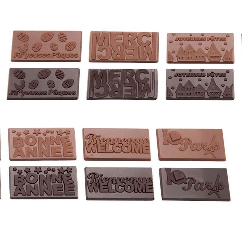 Emballage Tablette de Chocolat personnalisé à télécharger