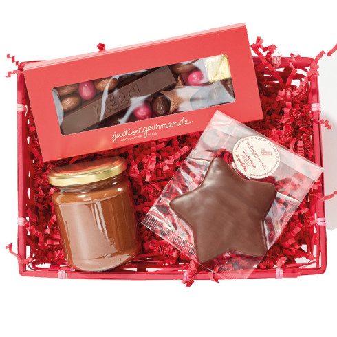 Panier pour chocolats Noël CSE / Accueil