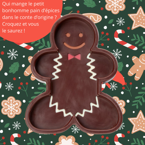 Plateau Bonhomme chocolat Noir / Entreprises et CSE