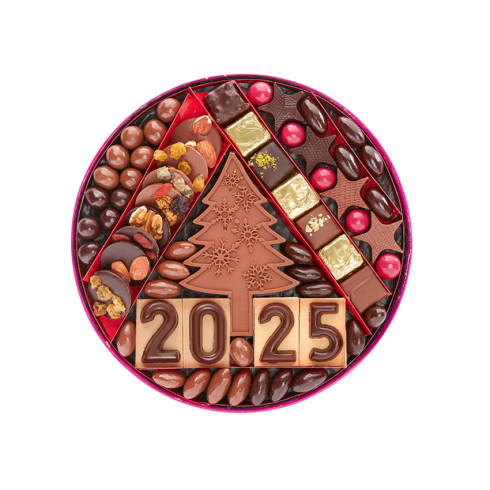 Plateau Chocolats Bonne Année 2025 T.2 / Chocolats Nouvel An