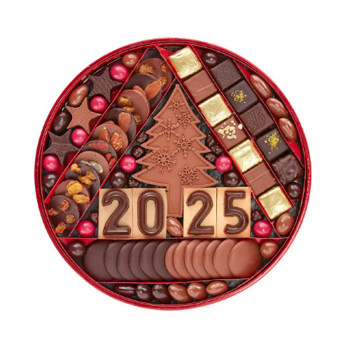 Plateau Chocolats Bonne Année 2025 T.3 / Chocolats Nouvel An