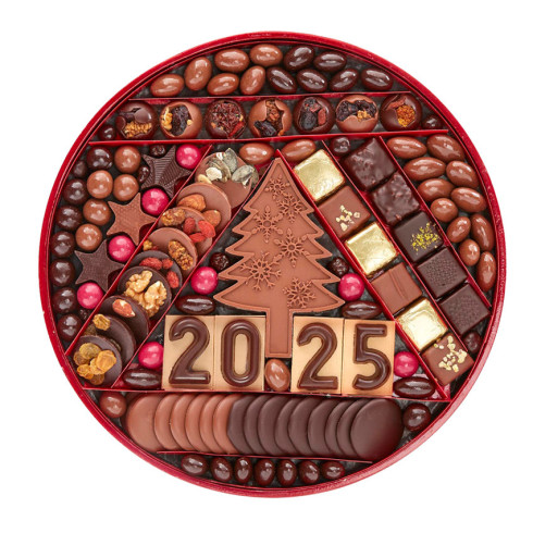 Plateau Chocolats Bonne Année 2025 T.4 / Chocolats Nouvel An