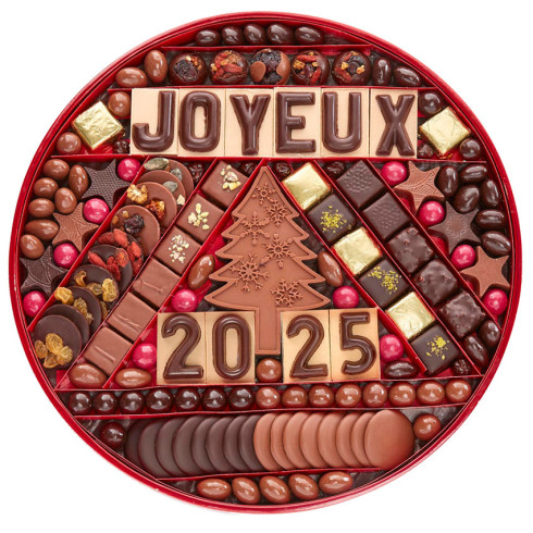 Plateau Chocolats Bonne Année 2025 T.5 / Chocolats Nouvel An