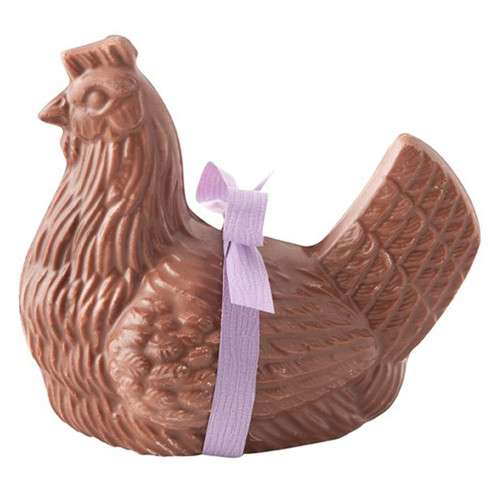 Poule chocolat lait ou blanc - 3 tailles / Accueil