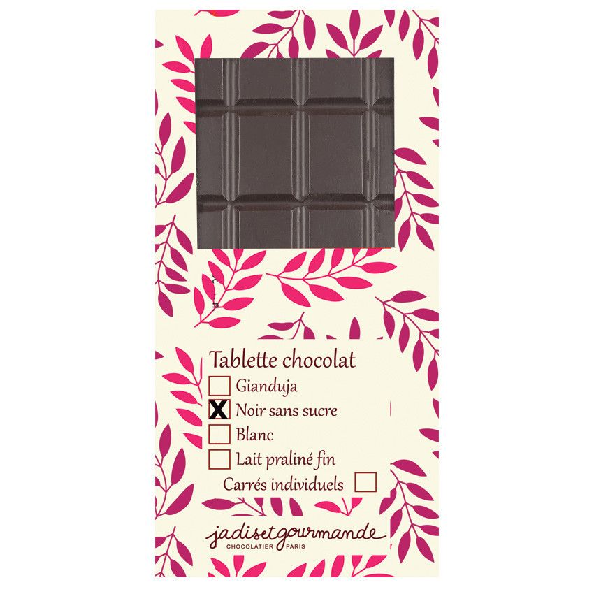 tablette de chocolat noir patissier Paris - Artisan chocolatier